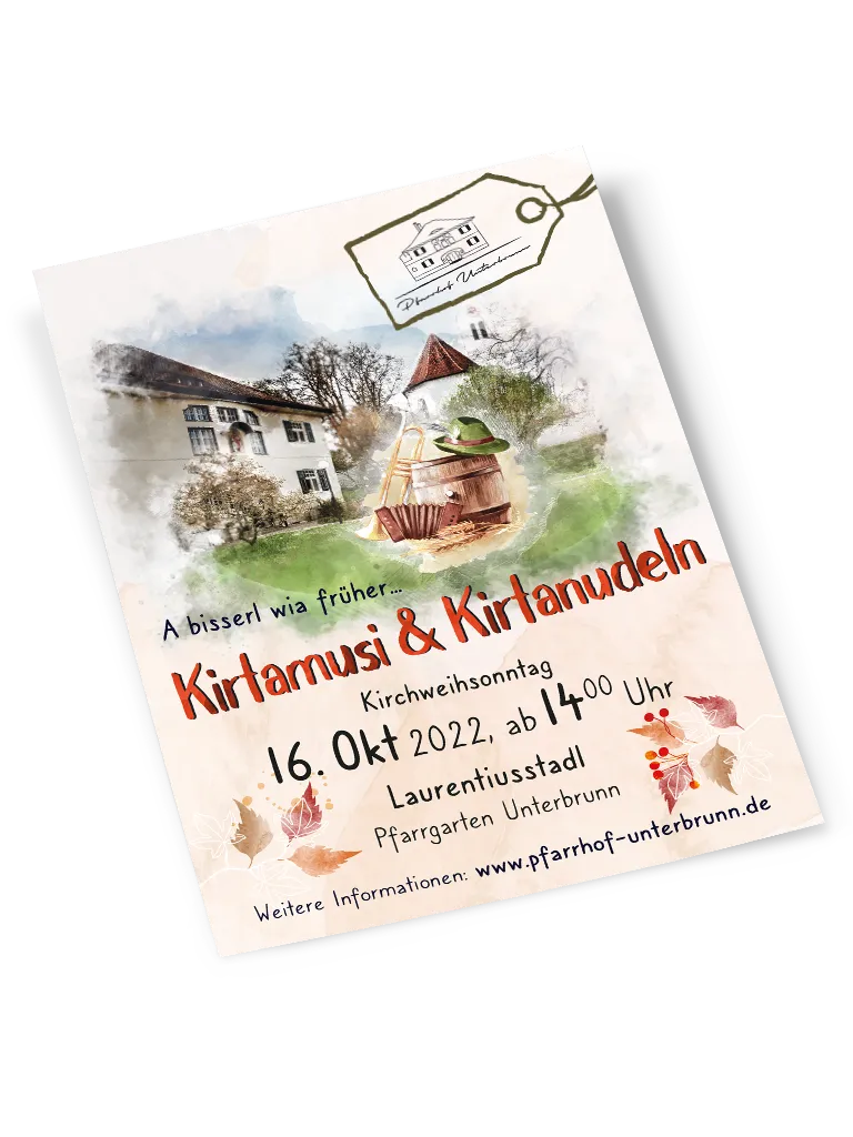 Pfarrhof Unterbrunn || Kirchweih 2022 || a bisserl wie früher ... Kirtamusi & Kirtanudeln